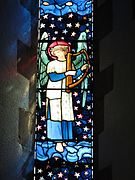 Angel window in St. James's Church, Staveley, Cumbria