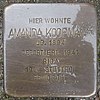 Stolperstein für Amanda Koopmann
