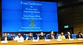 Union Minister for Finance addressing a Post Budget Press Conference, in New Delhi