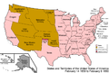 Territorial evolution of the United States (1859-1860)