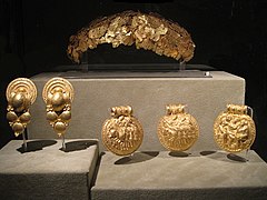 Crown and gold jewelry