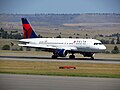 Image 34An Airbus A319 waits at Billings Logan International Airport. (from Transportation in Montana)