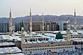 Masjid al-Nabawi. Muhammad's tomb is located beneath the Green Dome.