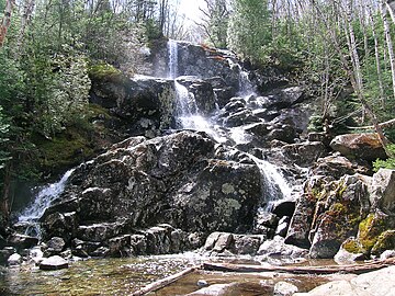 Waterfall on the trail to Algonquin Peak