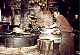 Cooking at Sera Monastery, Lhasa. 1993