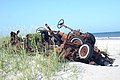 In 1976, about 1,500 vehicles were removed from the island.[9] Few remain.
