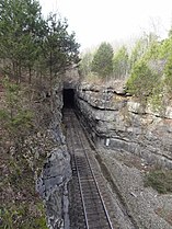 Tunnel entrance from the south looking north.