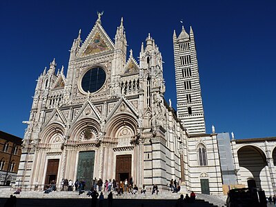 Façade of Siena Cathedral (1265–68)