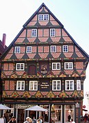 Hoppener Haus, the most famous and attractive timber-framed house in Celle's Altstadt