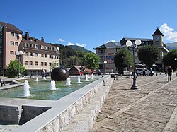 Main town square in Kolašin