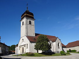 The parish church in La Rivière-Drugeon