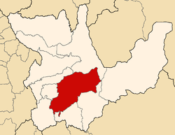 Location of Huánuco in the Huánuco Region