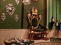 Imperial throne of Pedro II in display at the National Historical Museum of Brazil