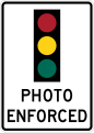 R10-18a Traffic signal photo enforced