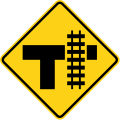 W10-4R T intersection with parallel tracks (right)