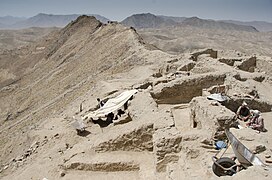 Mes Aynak hill top excavation 2