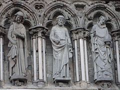Statues on west front