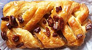 A pecan and maple syrup Danish pastry sold in the UK