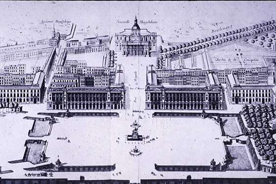 Der Entwurf von Gabriel für die Place Louis XV