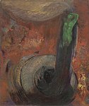 Green Death; by Odilon Redon; c.1905; oil on canvas; 54.9 x 46.3 cm; Museum of Modern Art[224]