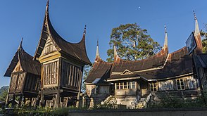 Minangkabau traditional house in Indonesia
