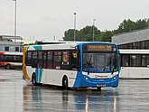 Stagecoach North East service 30 leaving South Shields Interchange with destination showing "30 Boldon ASDA".