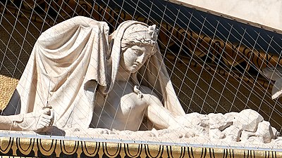 Selene or Nyx in the Academy of Athens, Greece.