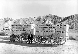 Borax wagons on display c. 1935