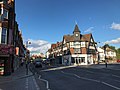 Lower Addiscombe Road shopping parade, looking east from the tram stop