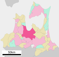Location of Aomori