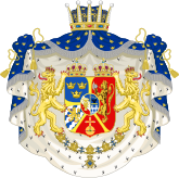 Arms of Prince Gustaf after 1844