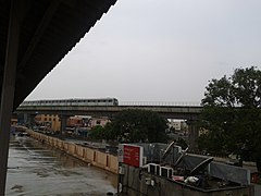 Bangalore Metro as seen from Yeshwantpur Junction