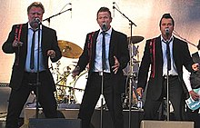 The Boppers at Gröna Lund 2004; from left to right Ingemar Wallén, Matte Lagerwall and Peter Jezewski