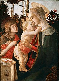 Madonna mit Kind und Johannes d. Täufer, ca. 1468 (?), Louvre, Paris