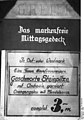 Werbung für ein markenfreies Mittagsgedeck, Berlin, 1948