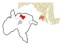 Location of Saint Charles, Maryland