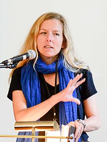 Cameron at the Eden Mills Writers' Festival in 2017