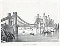 Conway Bridge and Castle ca 1840