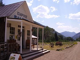 The Empire Saloon in Custer, Idaho. Built in c.1900.