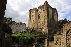 Guildford Castle in Guildford, the borough's main settlement.