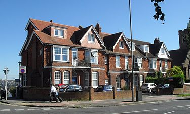 Edwardian houses at Dyke Road–The Drove junction