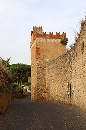 Corner of a castle tower