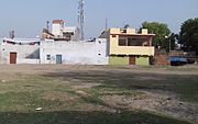 The cricket ground in Khairabad.
