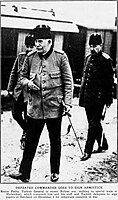 Nazım Pasha, one month before his assassination, on his way to sign Armistice