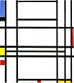 Image 28Piet Mondrian, "Composition No. 10" 1939–1942, De Stijl (from History of painting)