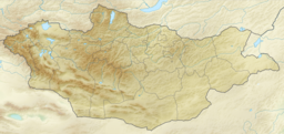 Location of the lake and lowest point in Mongolia.