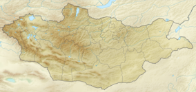 Map showing the location of Bogd Khan Uul Biosphere Reserve