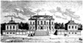 Engraving from Nordisk familjebok showing the palace in 1694.