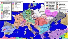 Hungarian invasion of Europe 906, map