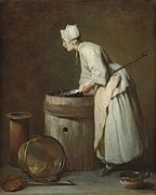 Jean Siméon Chardin: Magd beim Spülen, ca. 1738, National Gallery of Art, Washington